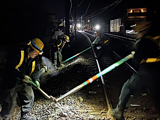 水島臨海鉄道軌道工事