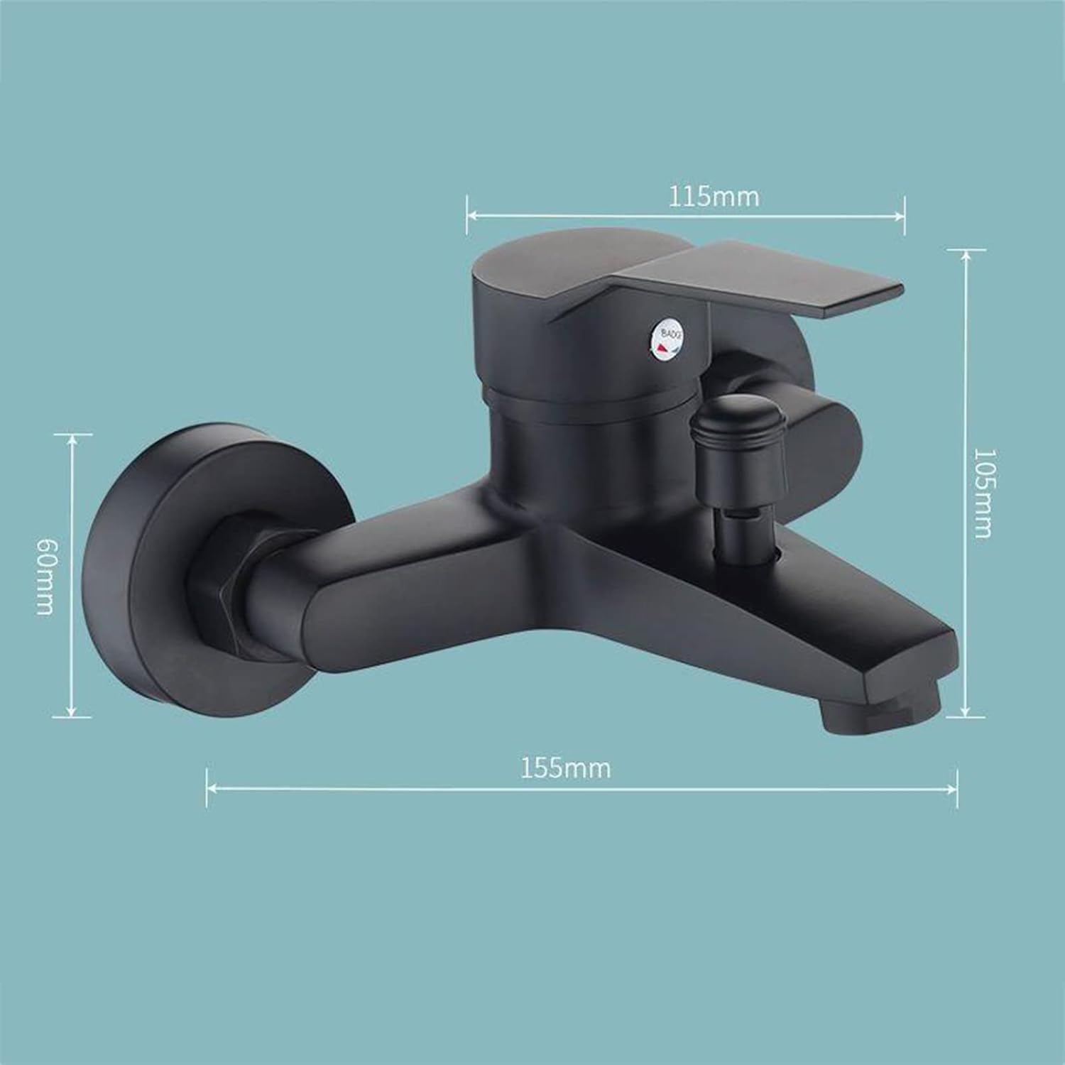 აბაზანის ონკანი Matte Black Bath Mixer — Design Edition thumbnail 2