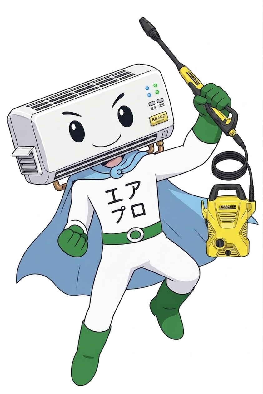 エアプロくん - 丁寧にクリーニング作業