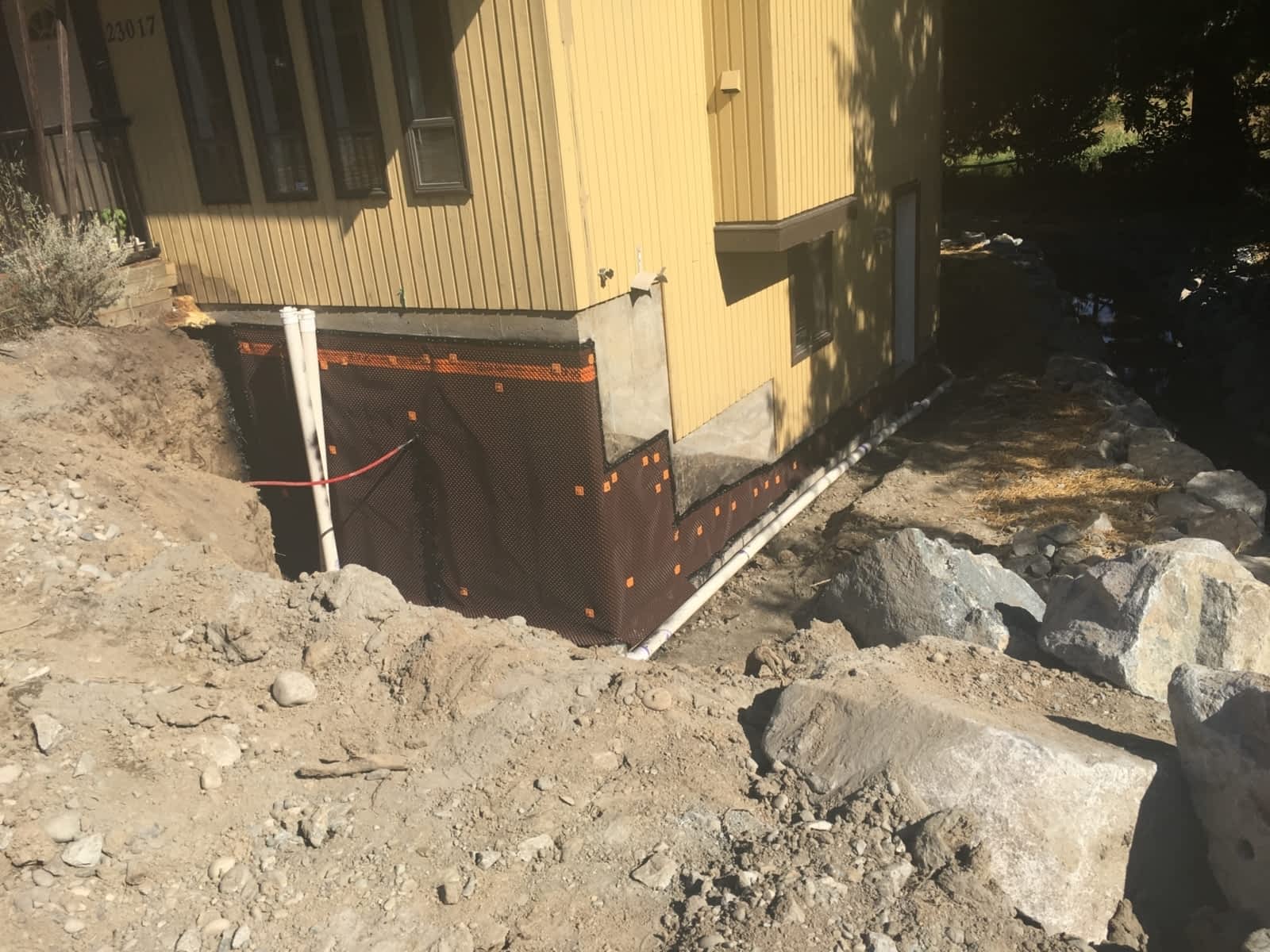 Foundation repair crack injection in BC home