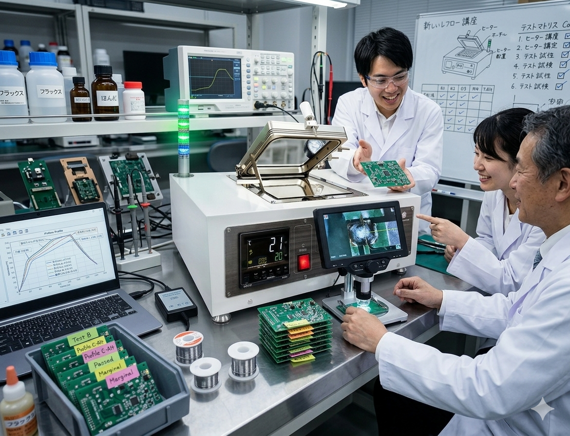 研究開発者がストレスフリーに実験している様子