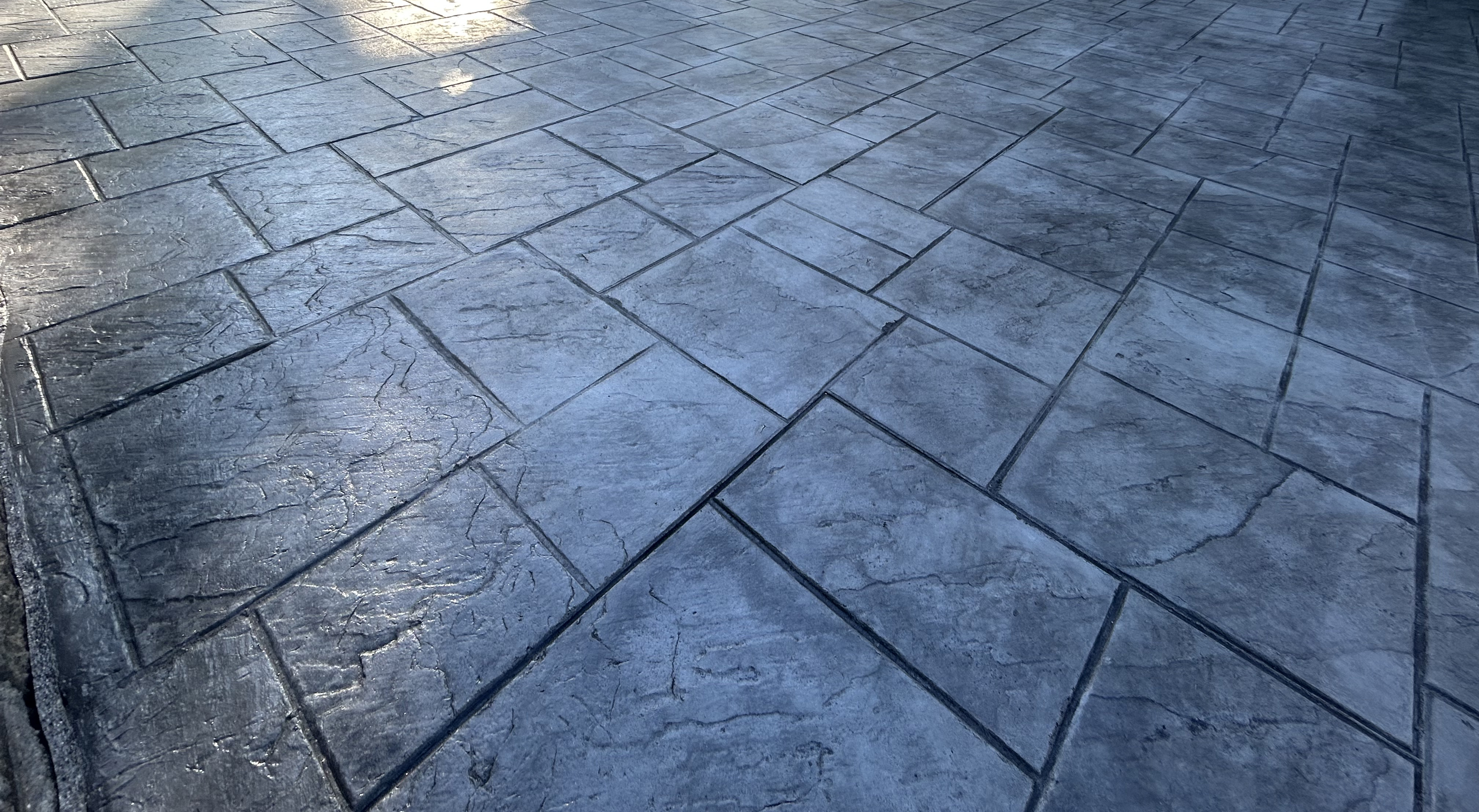 Ashlar Slate Stamped Patio