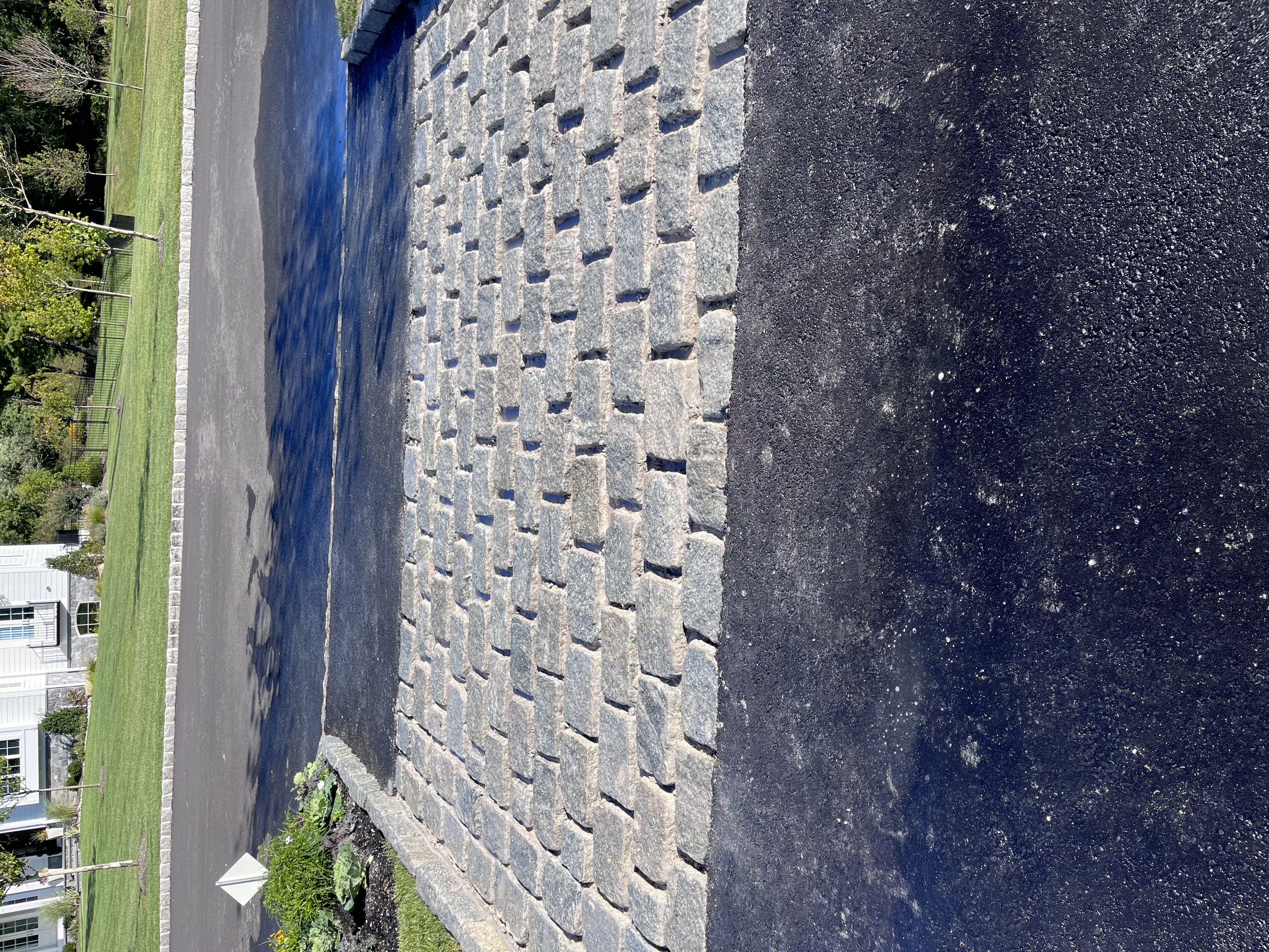 Decorative stamped concrete patio with pattern finish