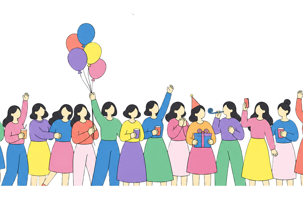 お祝いパーティーイラスト