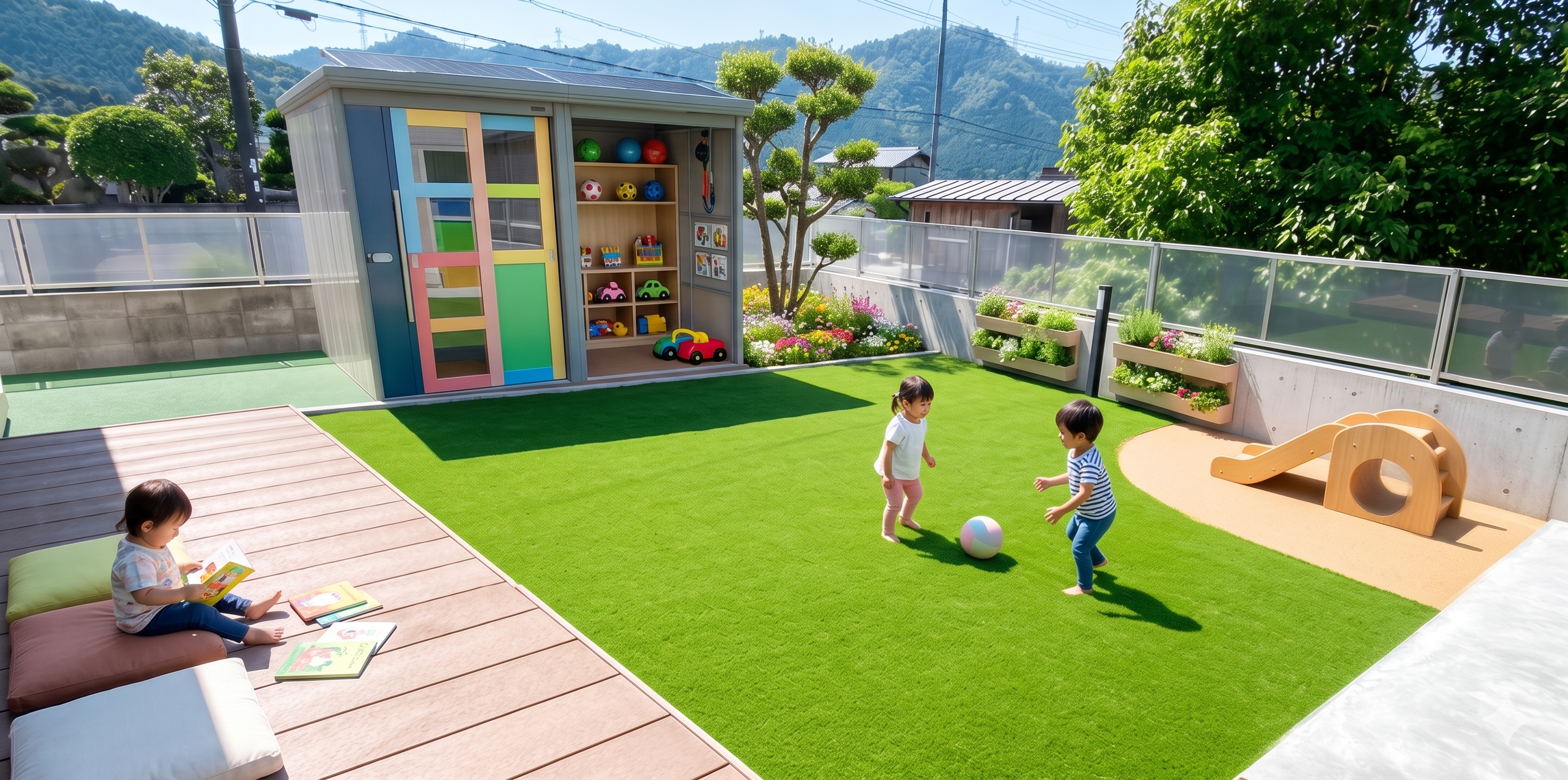 保育園・幼稚園の人工芝施工