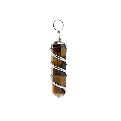 Tiger Eye - Pencil Wire Wrapped Stone