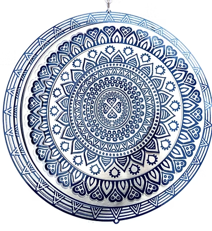 Mandala - Blue/Silver