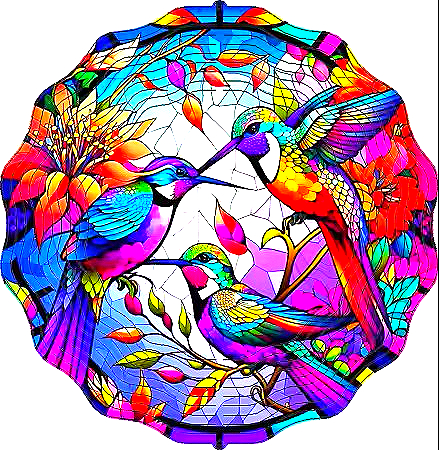 Hummingbird - Stained Glass