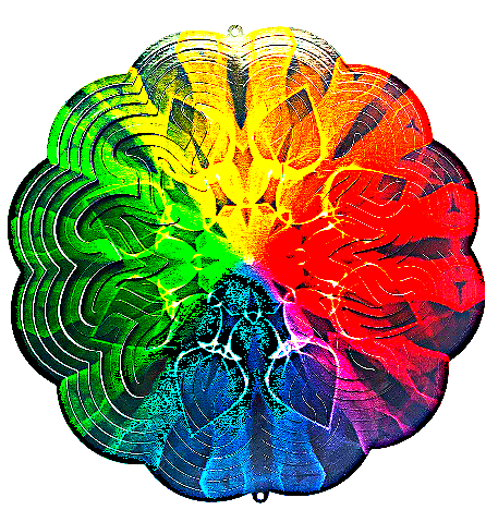 Mandala - Rainbow Spade