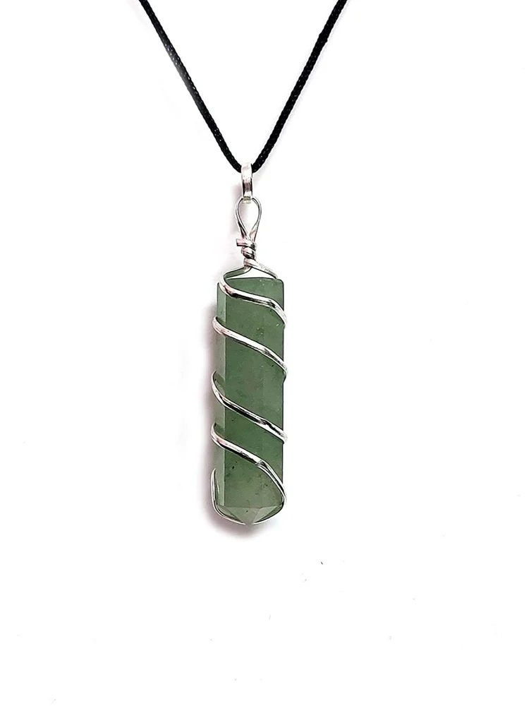 Adventurine - Pencil Wire Wrapped Stone