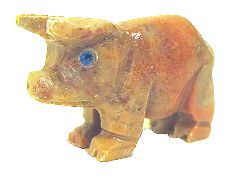 Peruvian Soapstone - Pig