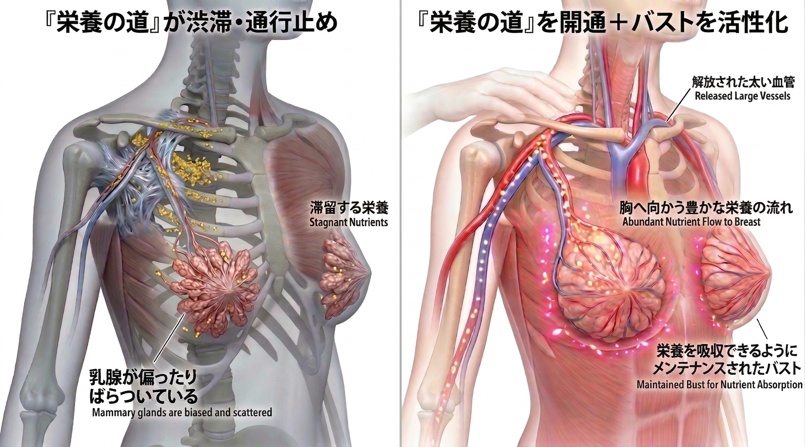 乳房リリース™施術イメージ