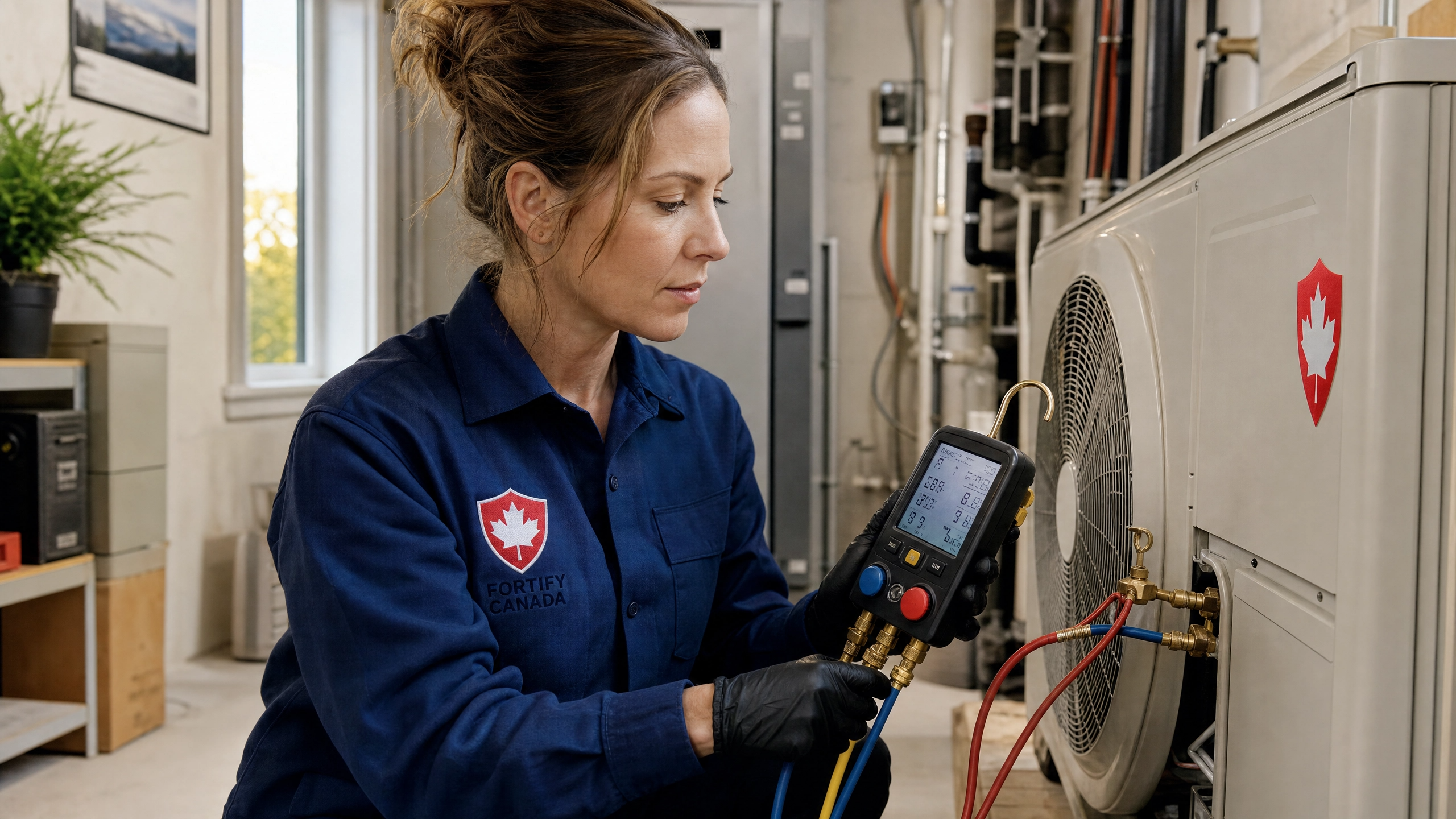 Fortify Canada HVAC air conditioning service and repair in an Ontario home