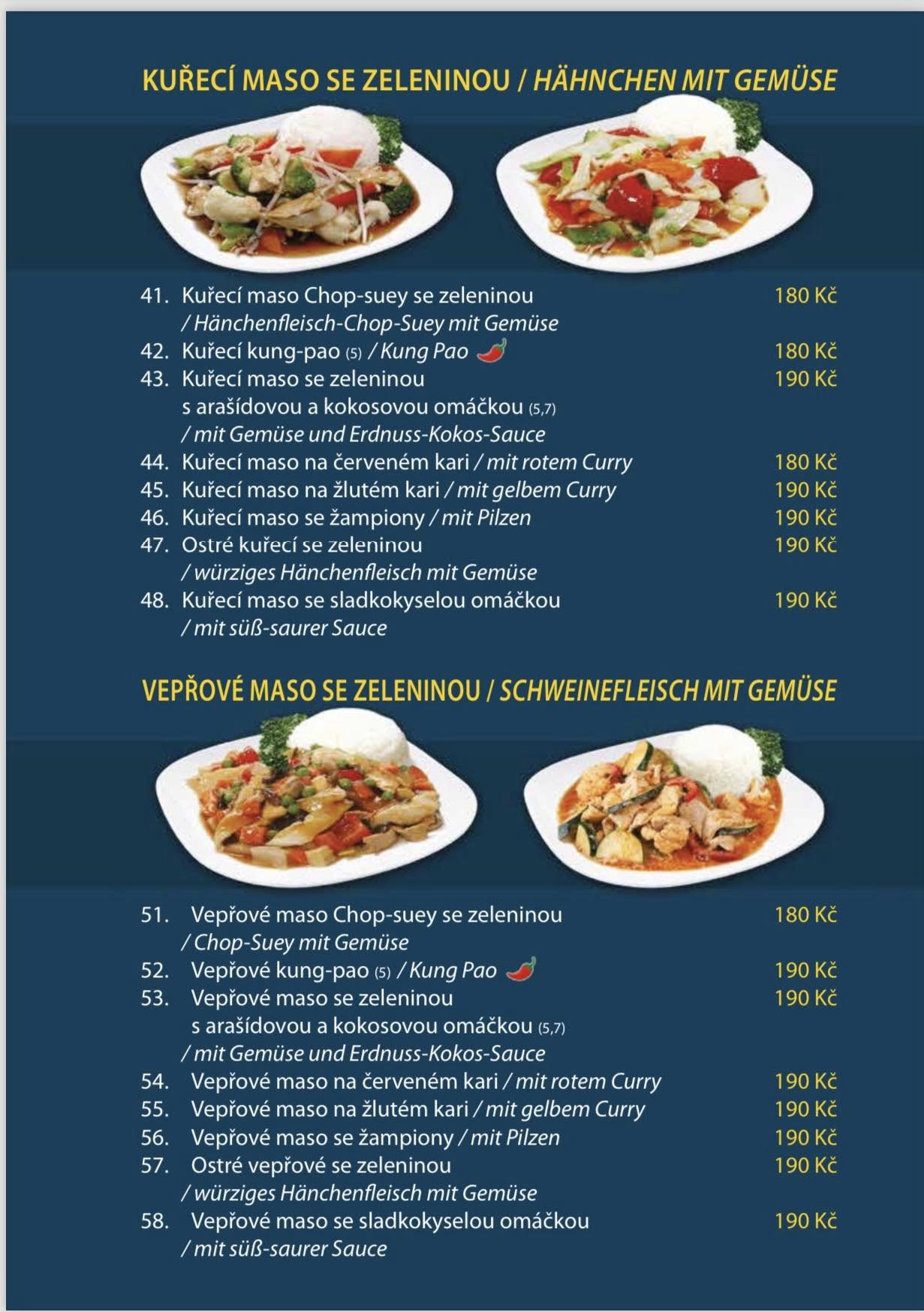 Hlavní jídlo Duc Thinh