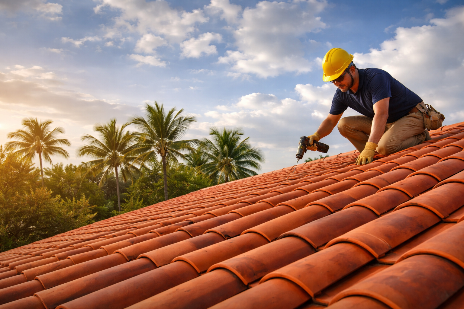 South Florida roofing company hero - beautiful home with new roof