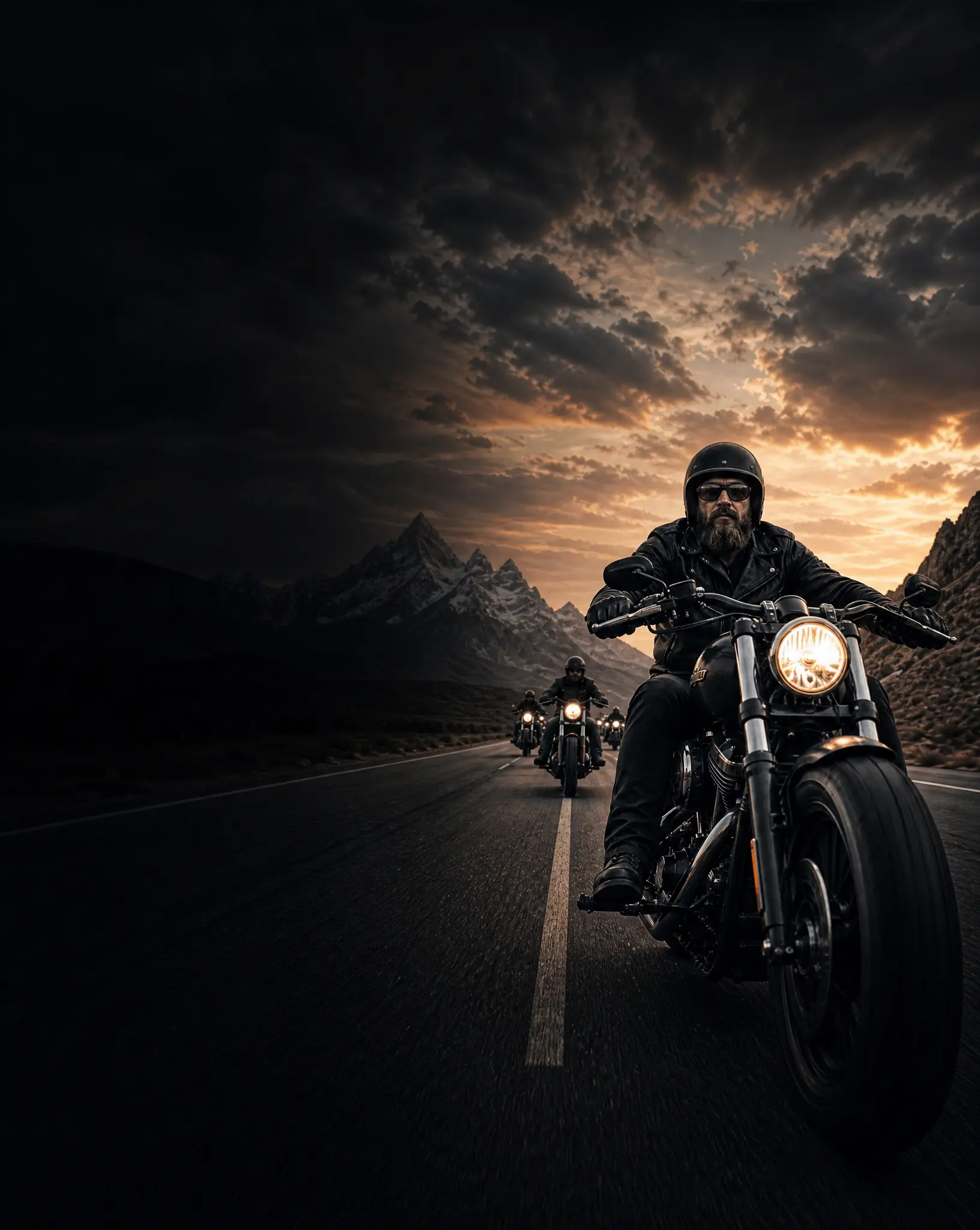 Bikers Inner Circle Background