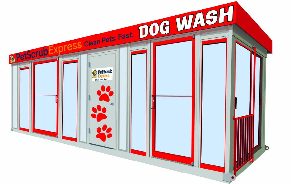 PetScrub Express self-serve dog wash station