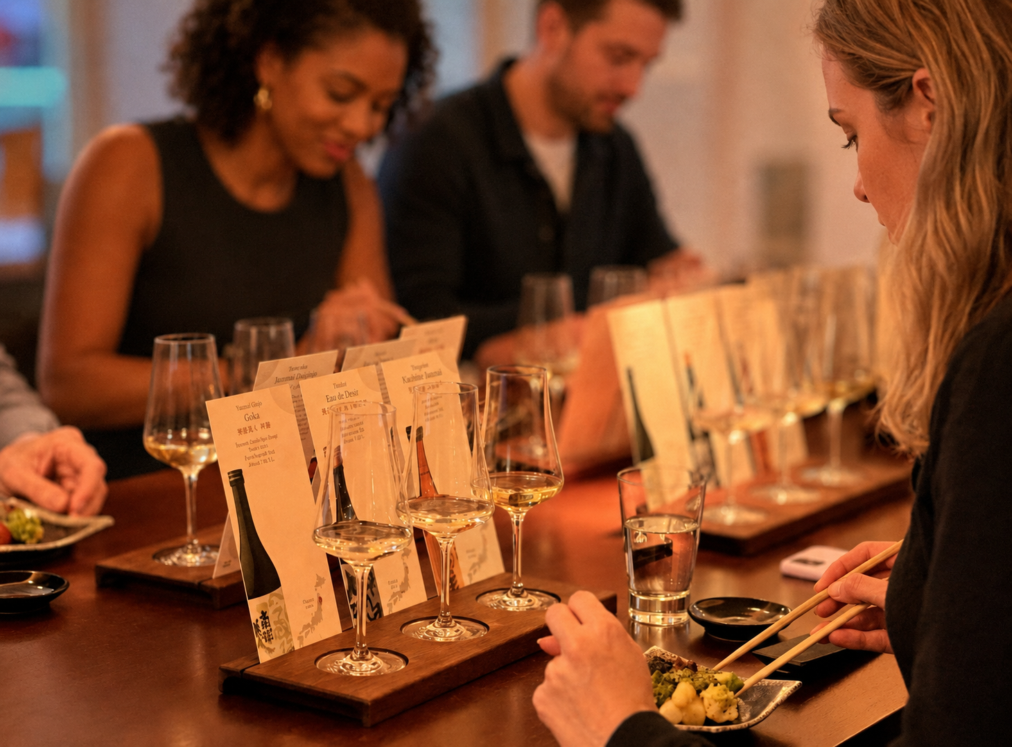 Happy sake tasting experience for corporate events and private clubs