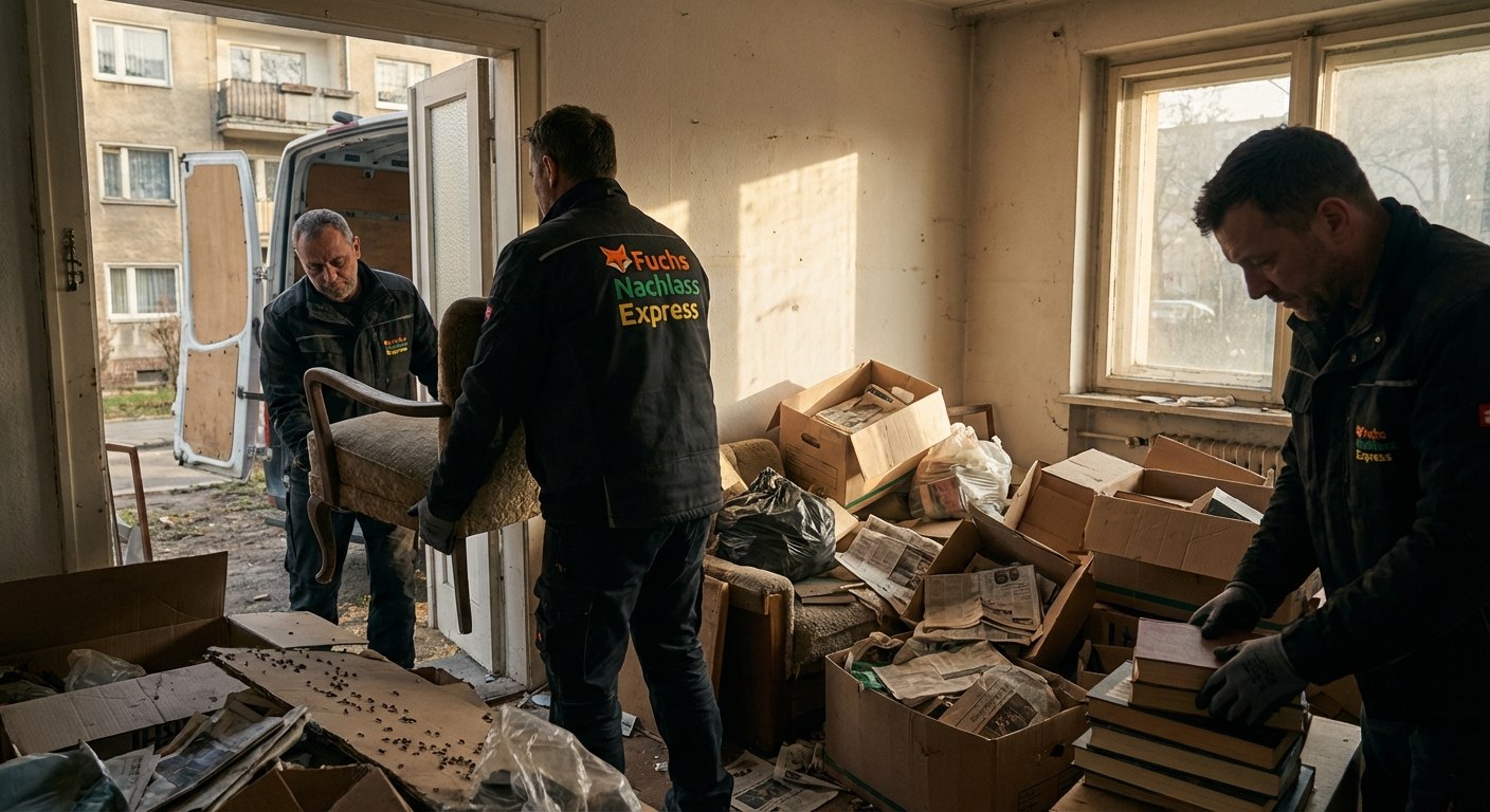 Fuchs Nachlass Express Team bei der Arbeit