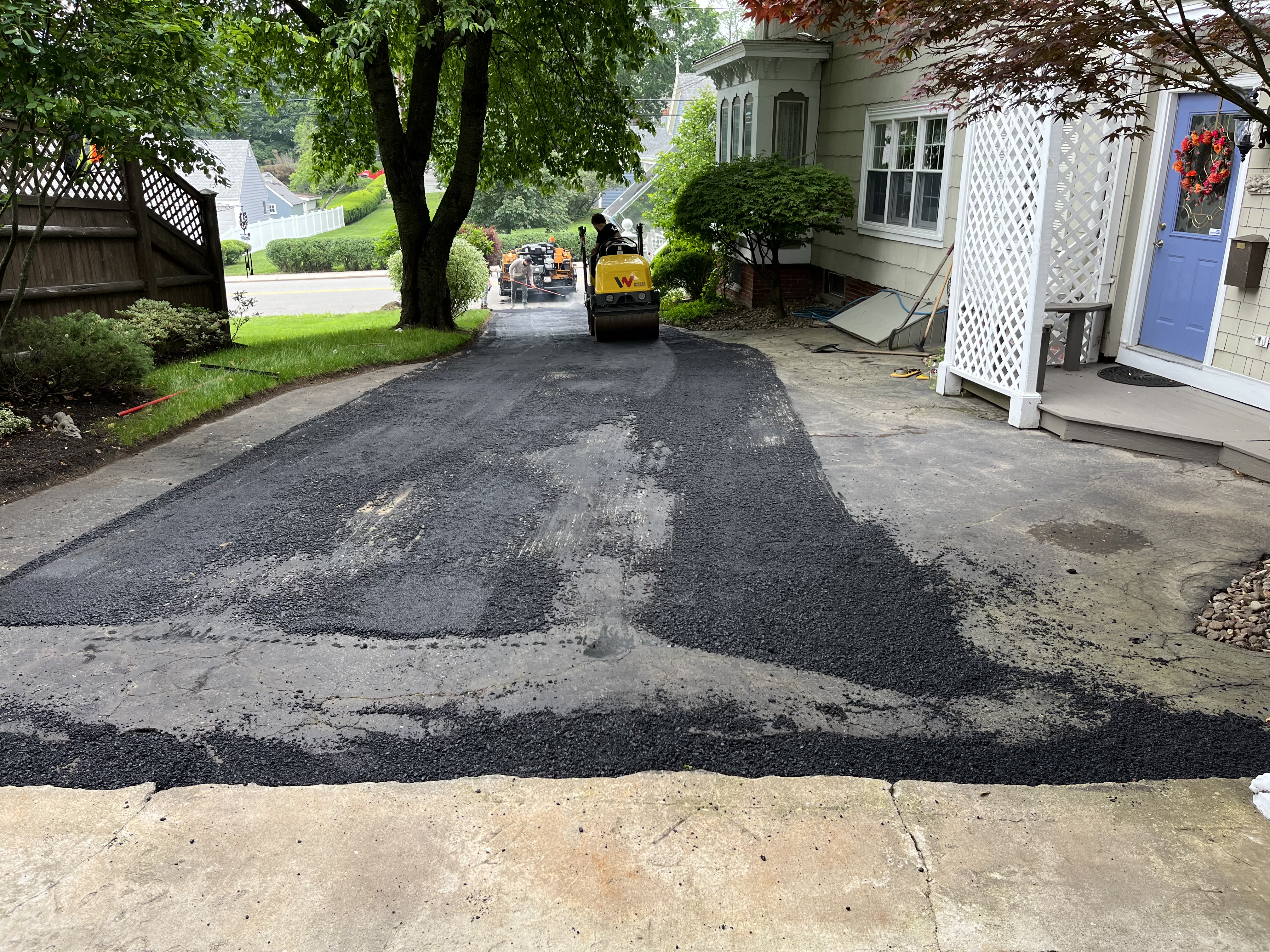 Large home driveway replacement project in Haverhill, MA