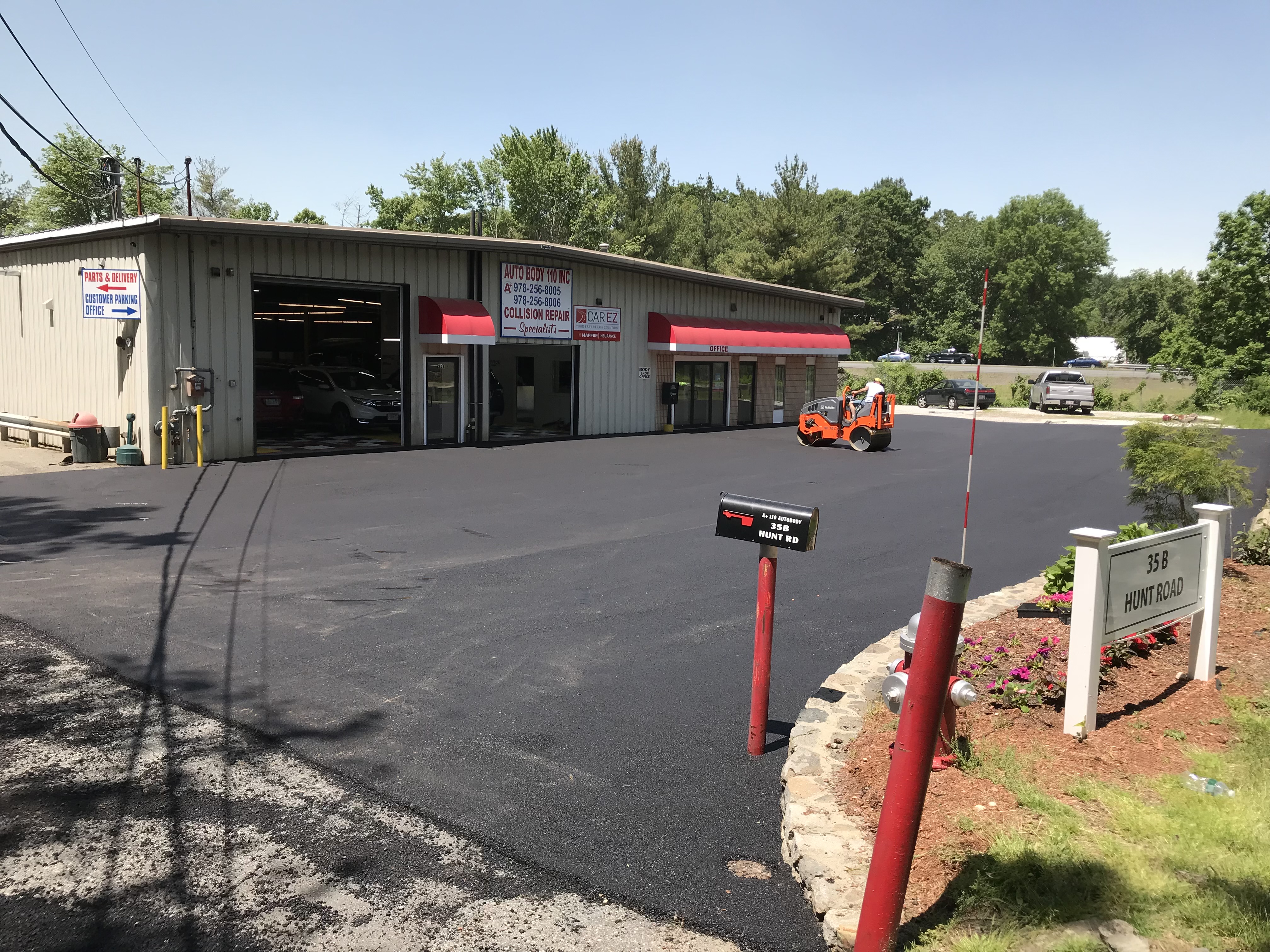 Commercial paving project — lot surface work in northern Massachusetts