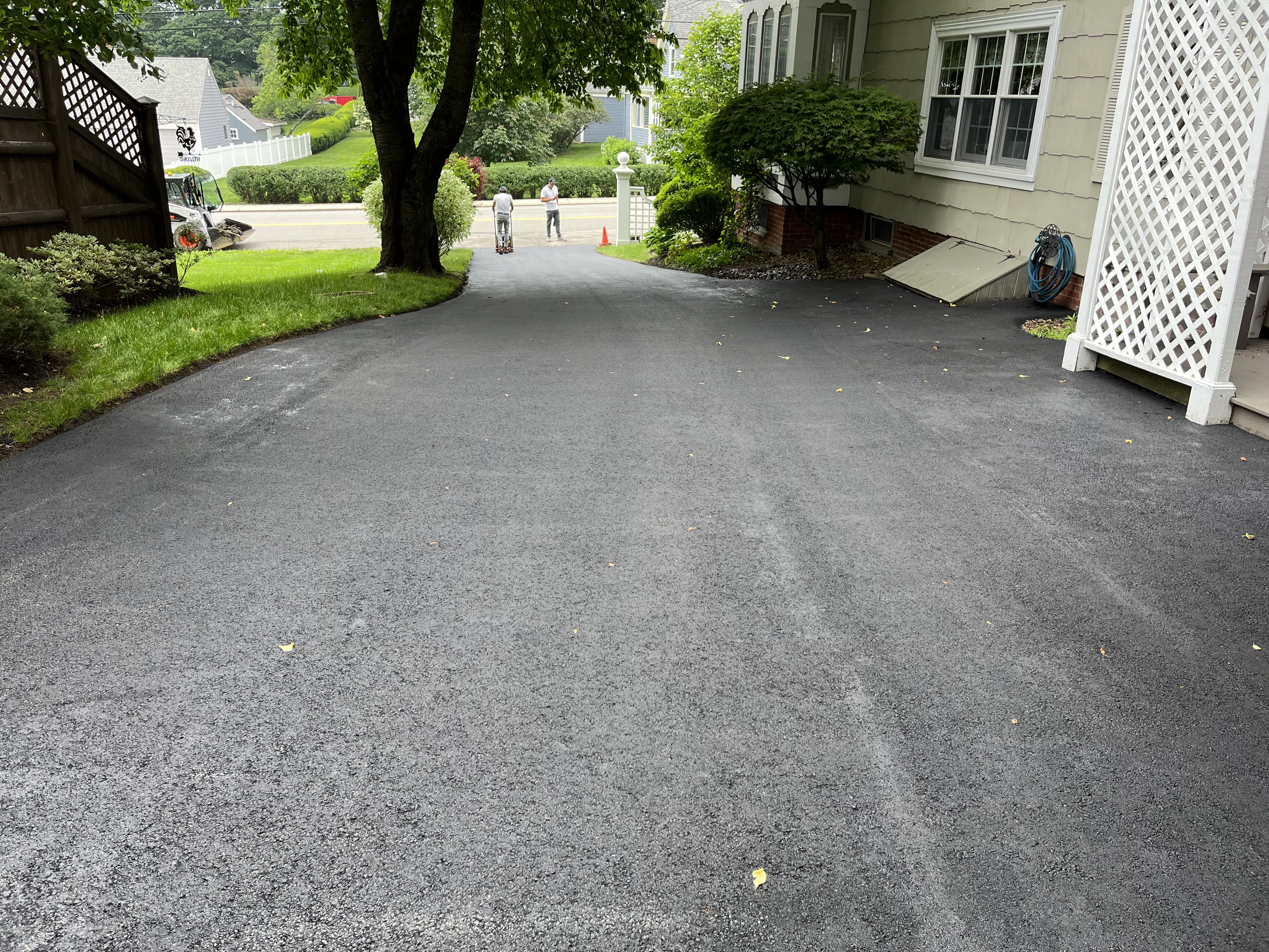 Featured project — beautiful completed asphalt driveway in Haverhill, MA by Unique Asphalt Paving