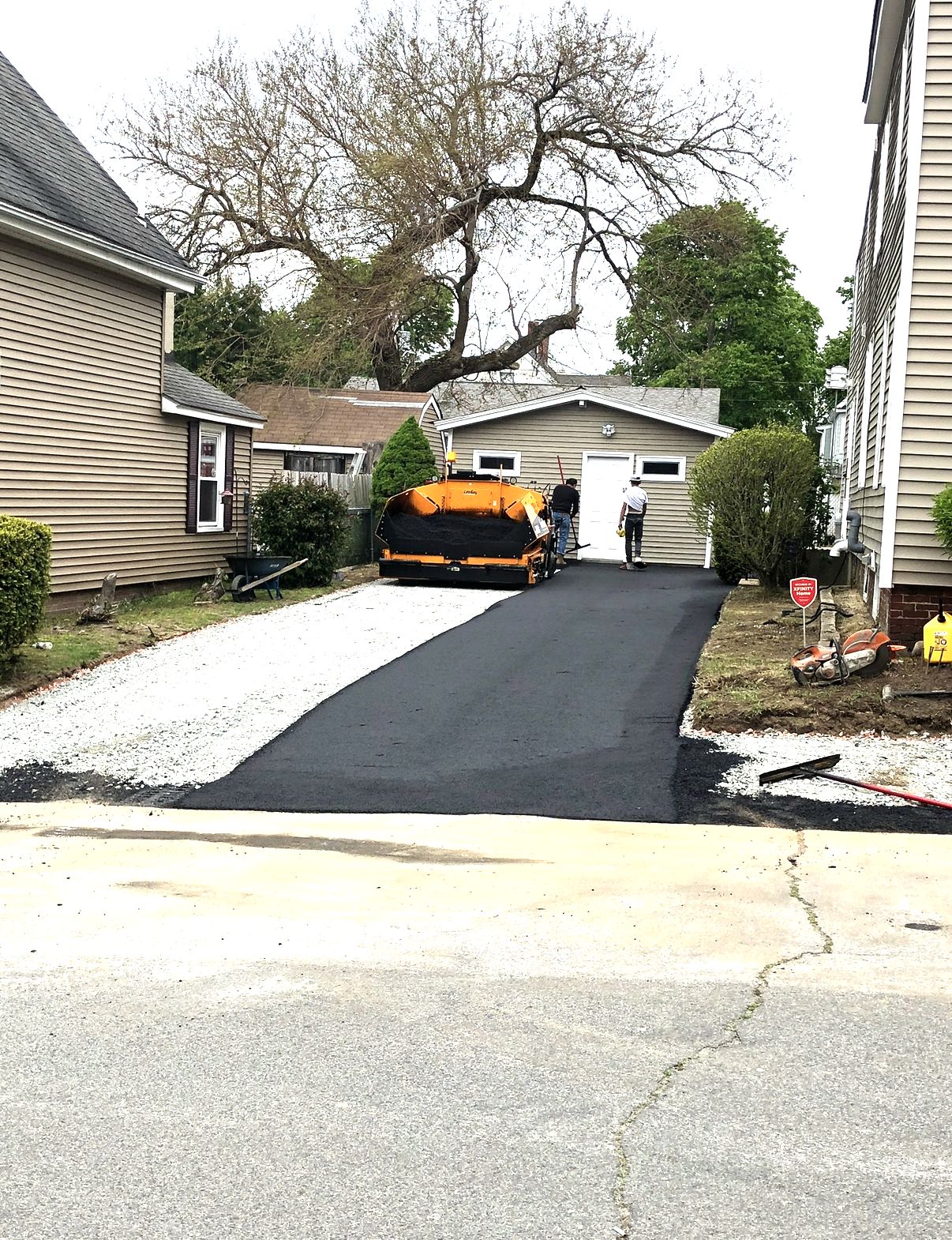 Residential driveway paving in West Newbury, MA — Unique Asphalt Paving