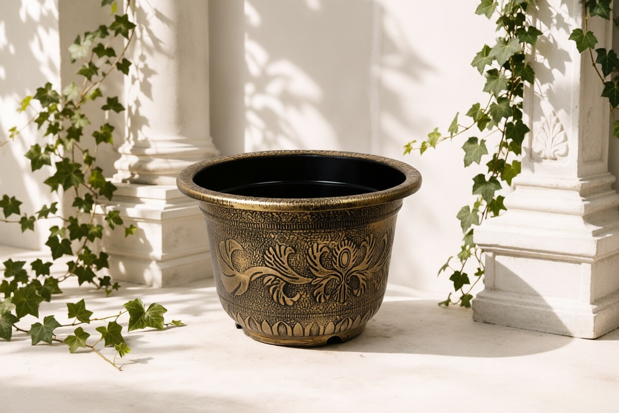 Vintage Patterned Planter