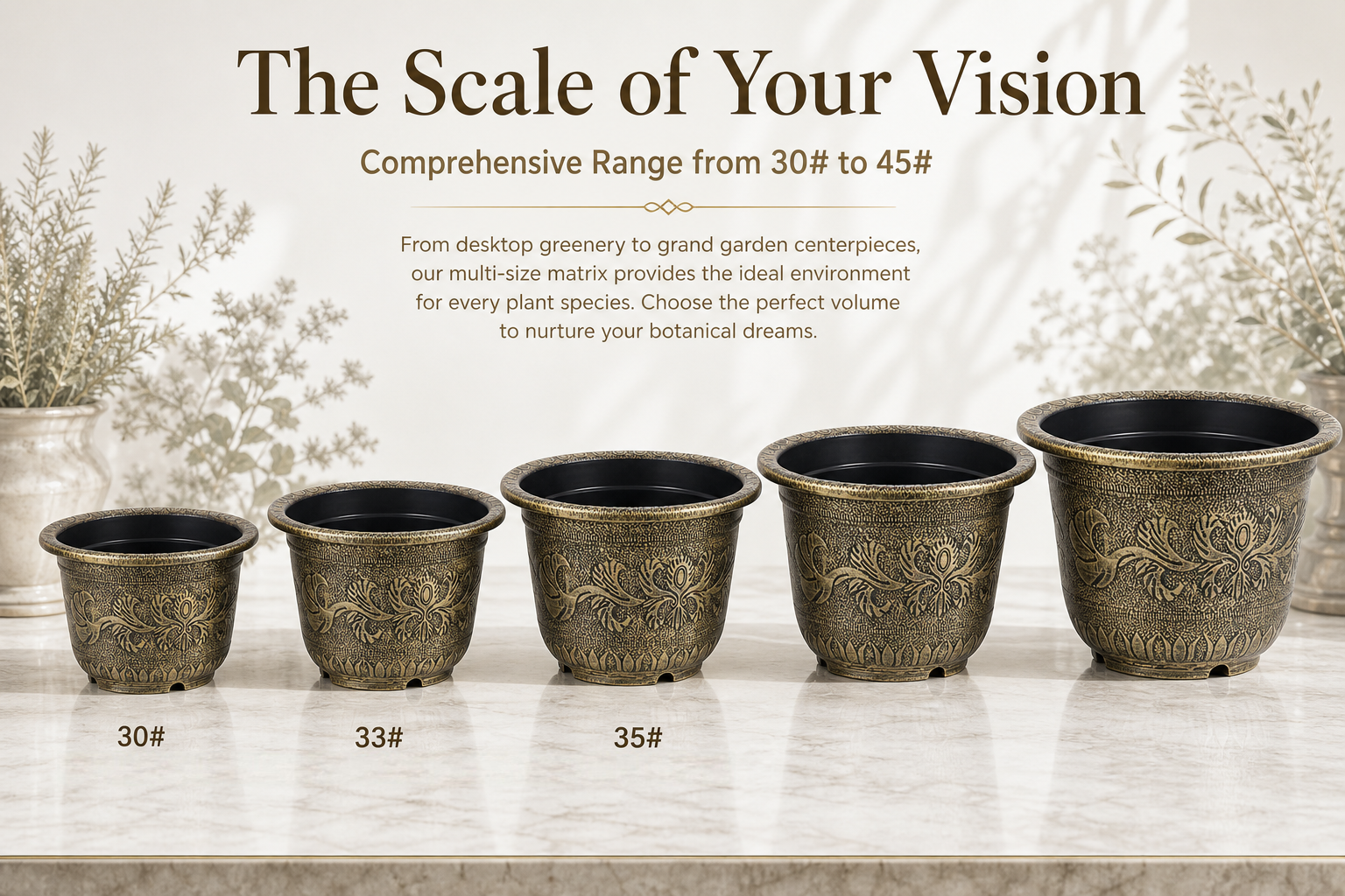 Vintage Patterned Planter thumbnail 3