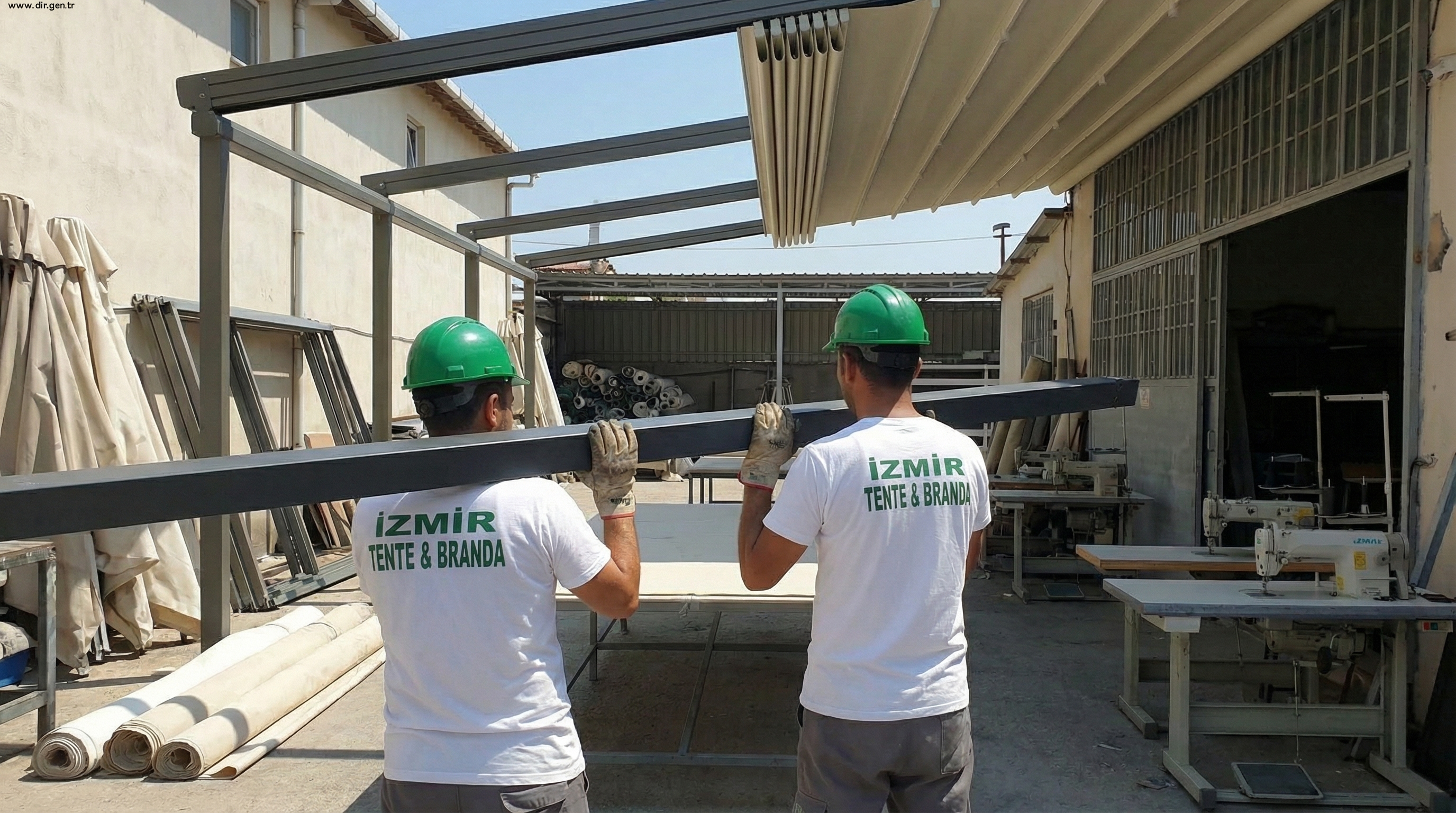 İzmir Tente Branda ekibi profesyonel montaj