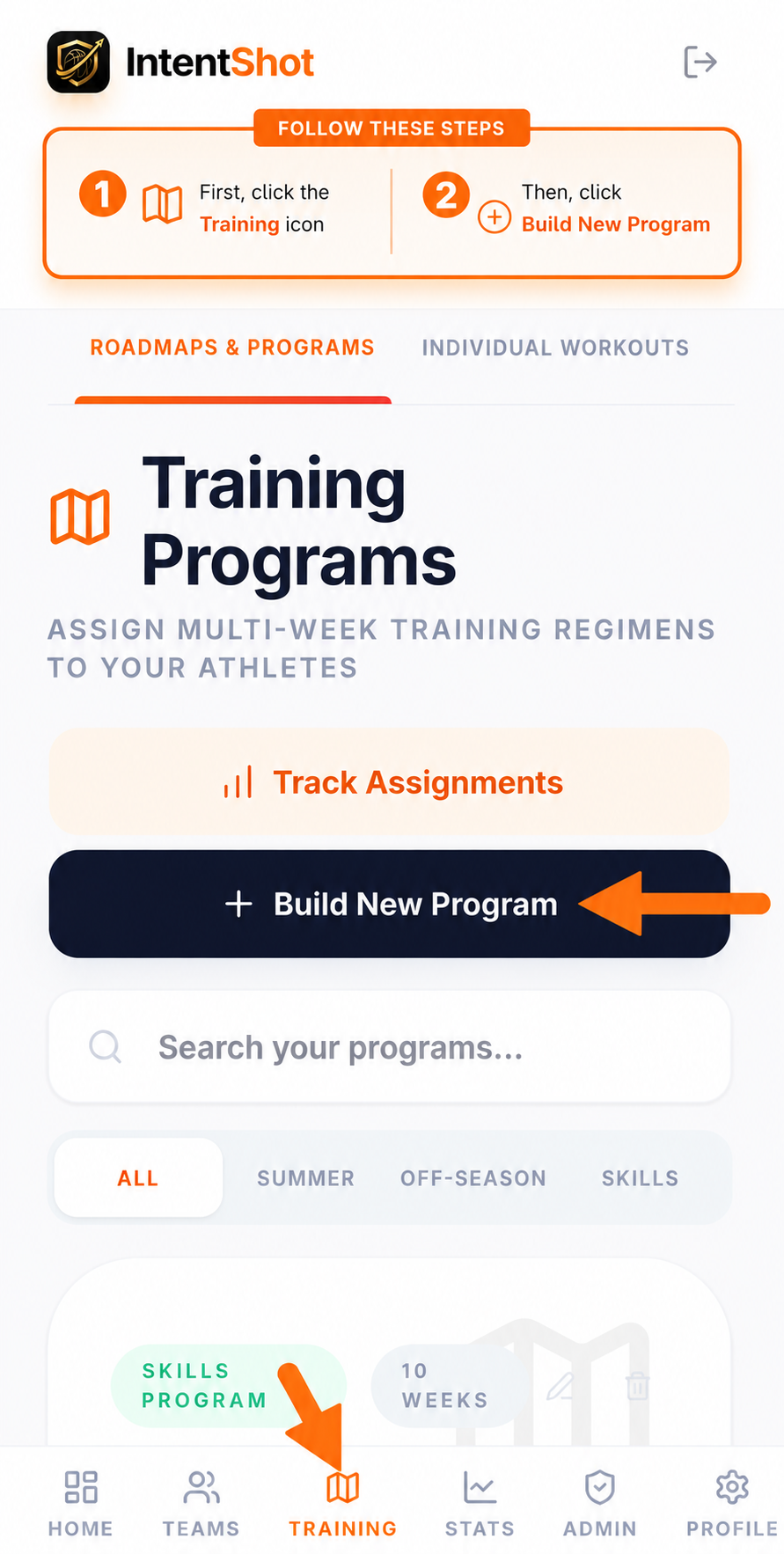 Assign Individualized Workouts