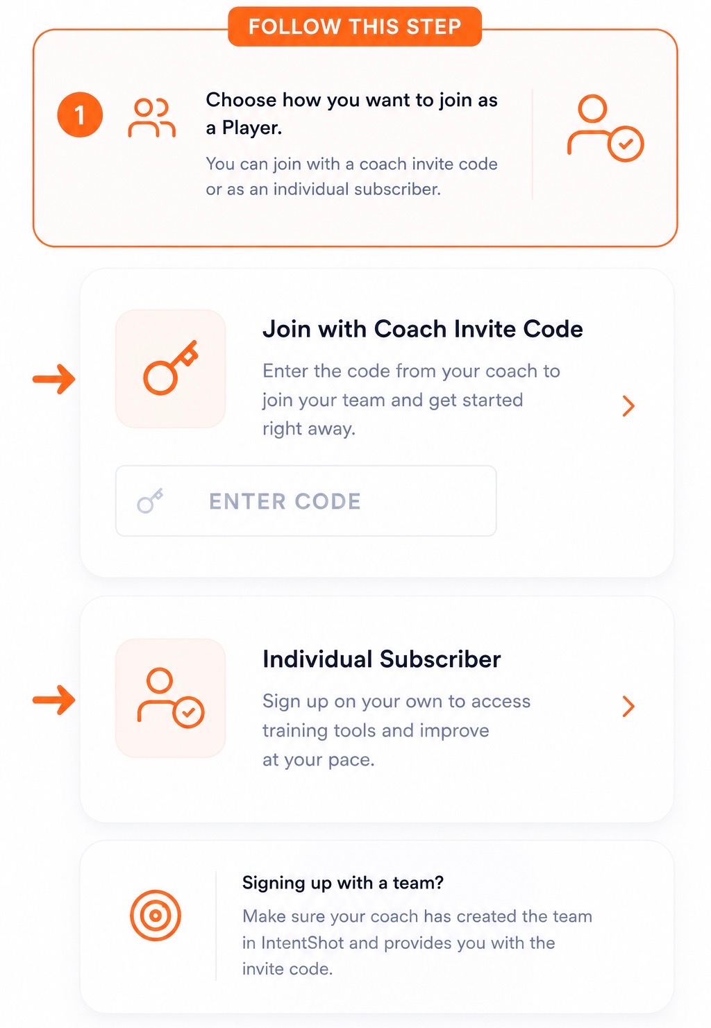 Create Your Player Account
