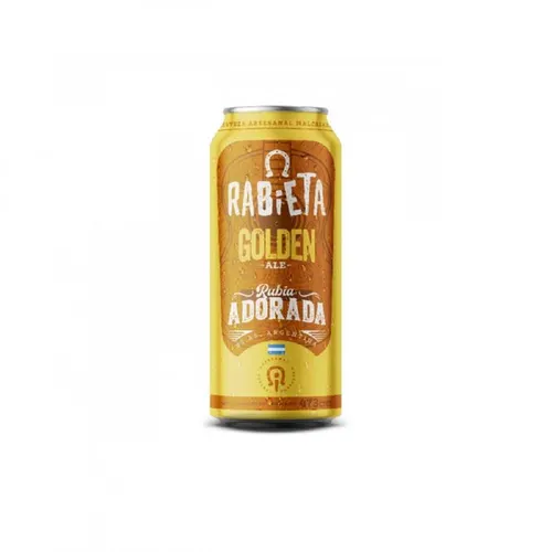 Cerveza Rabieta Rubia Lata