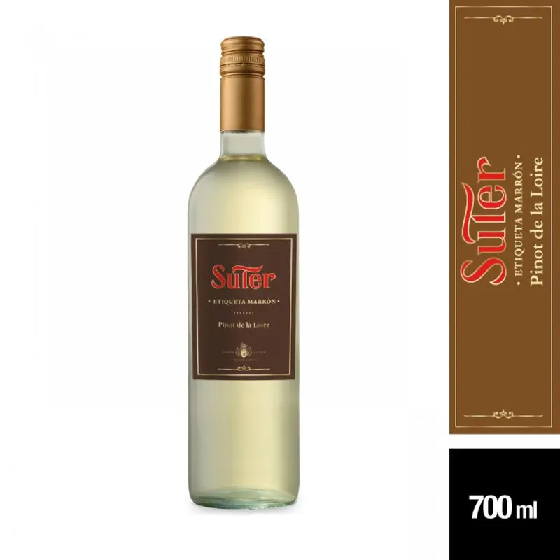 Vino Suter Etiqueta Marron Blanco