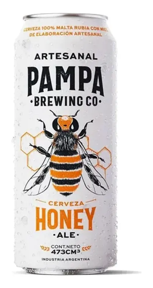 Cerveza Pampa Honey Lata