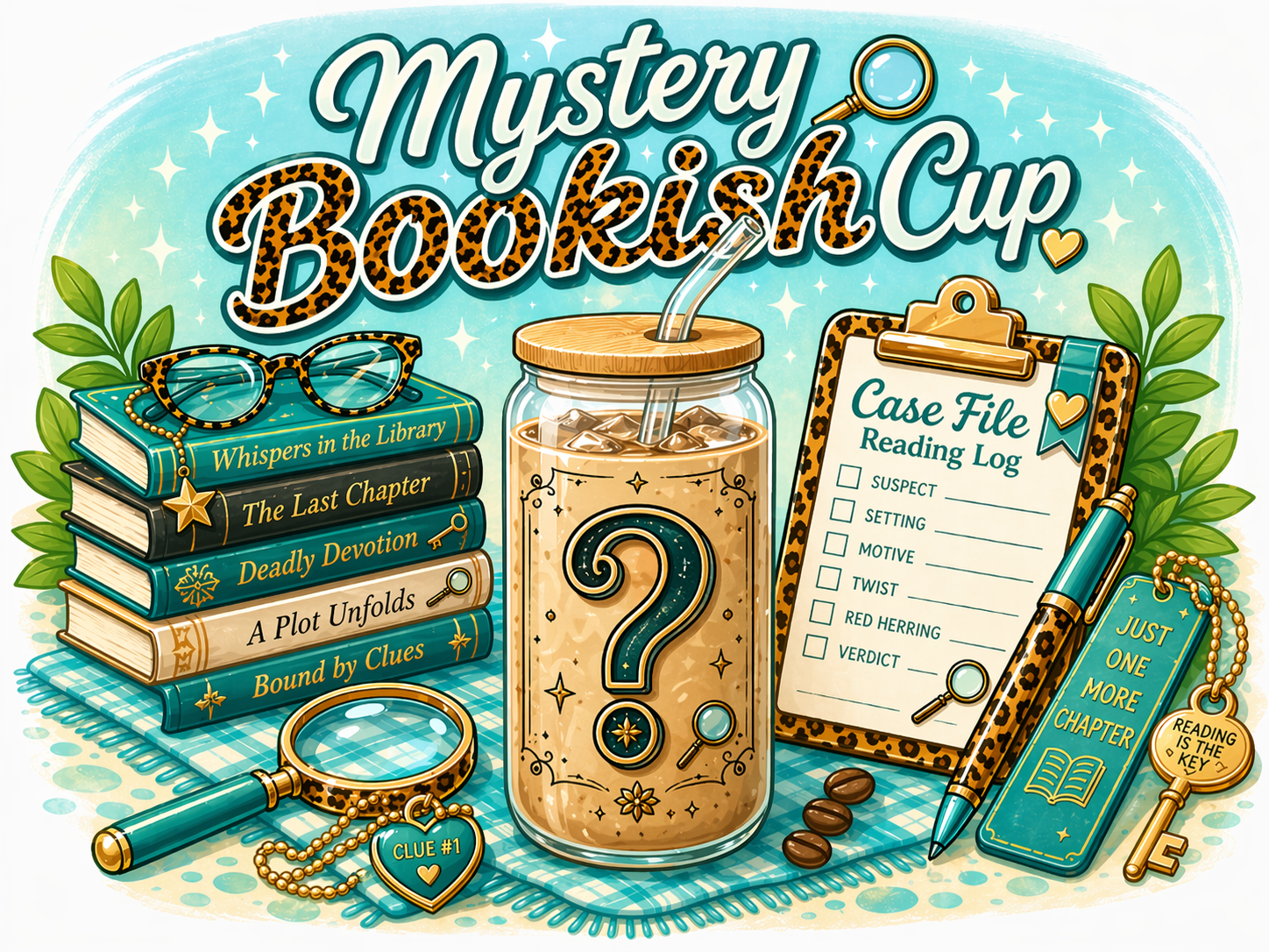 Mystery Bookish Cup — a surprise literary-themed cup curated to your genre preference