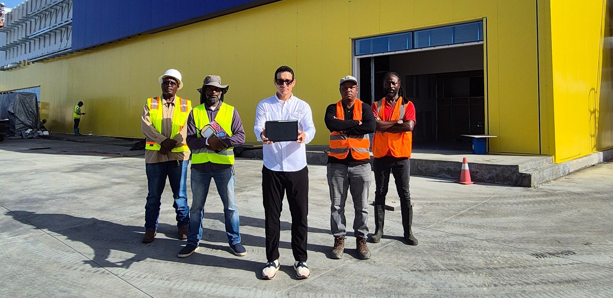 Engineering team at work