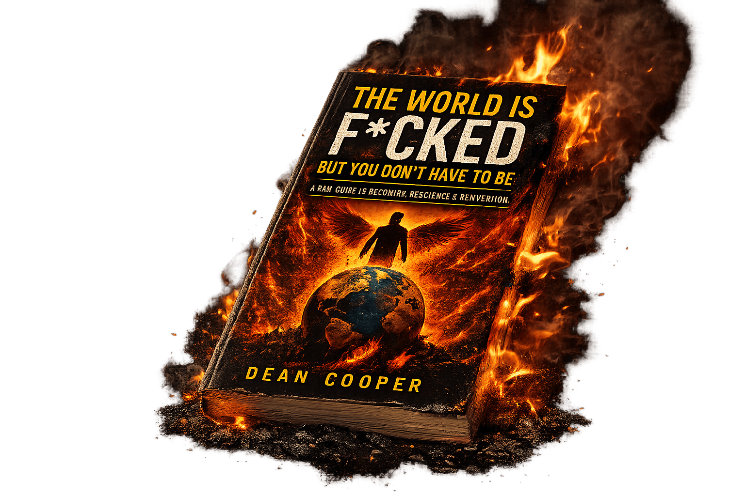 The World Is F*cked But You Don't Have To Be — Book cover by Dean Cooper