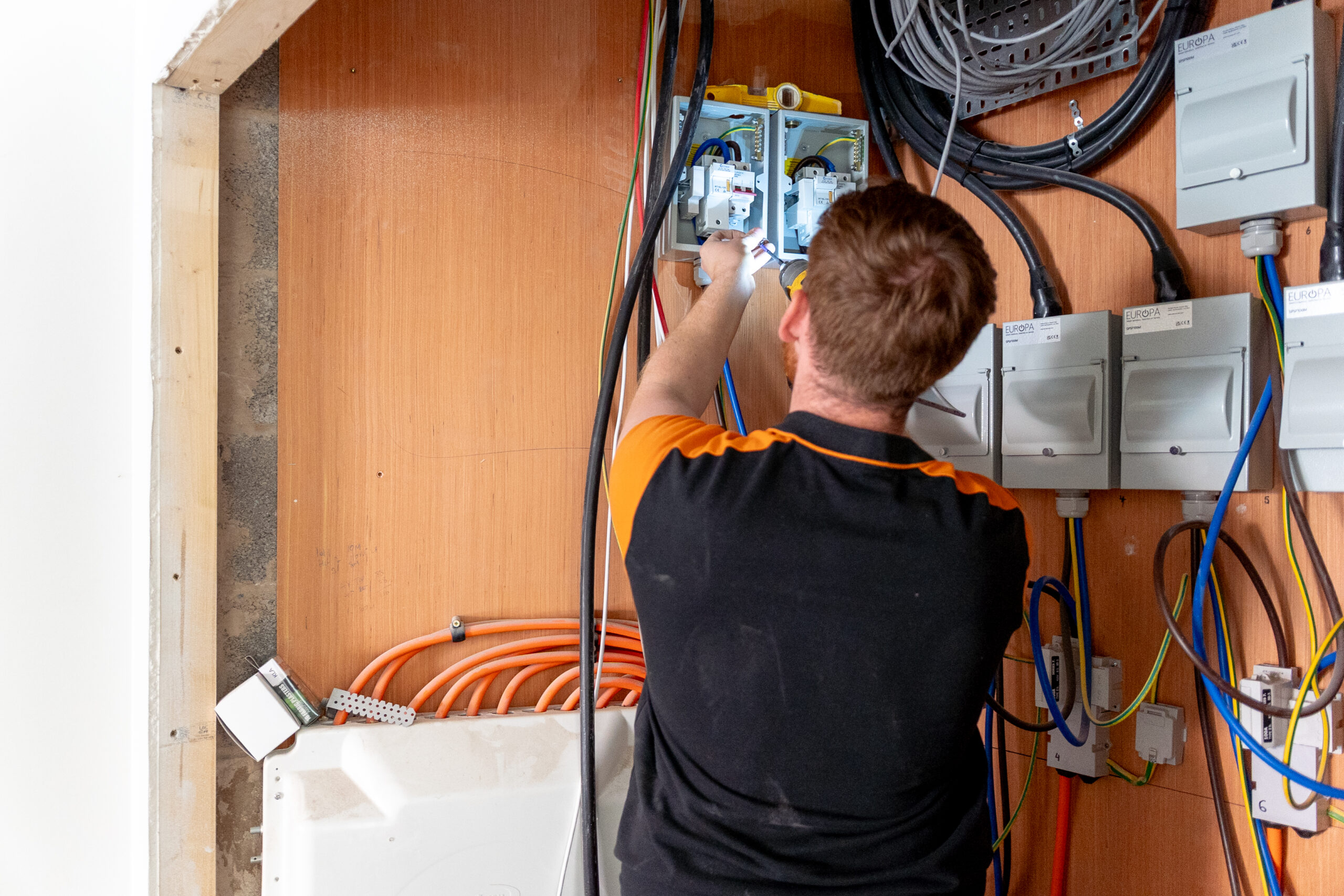 Electrical distribution board at Kensington Flats