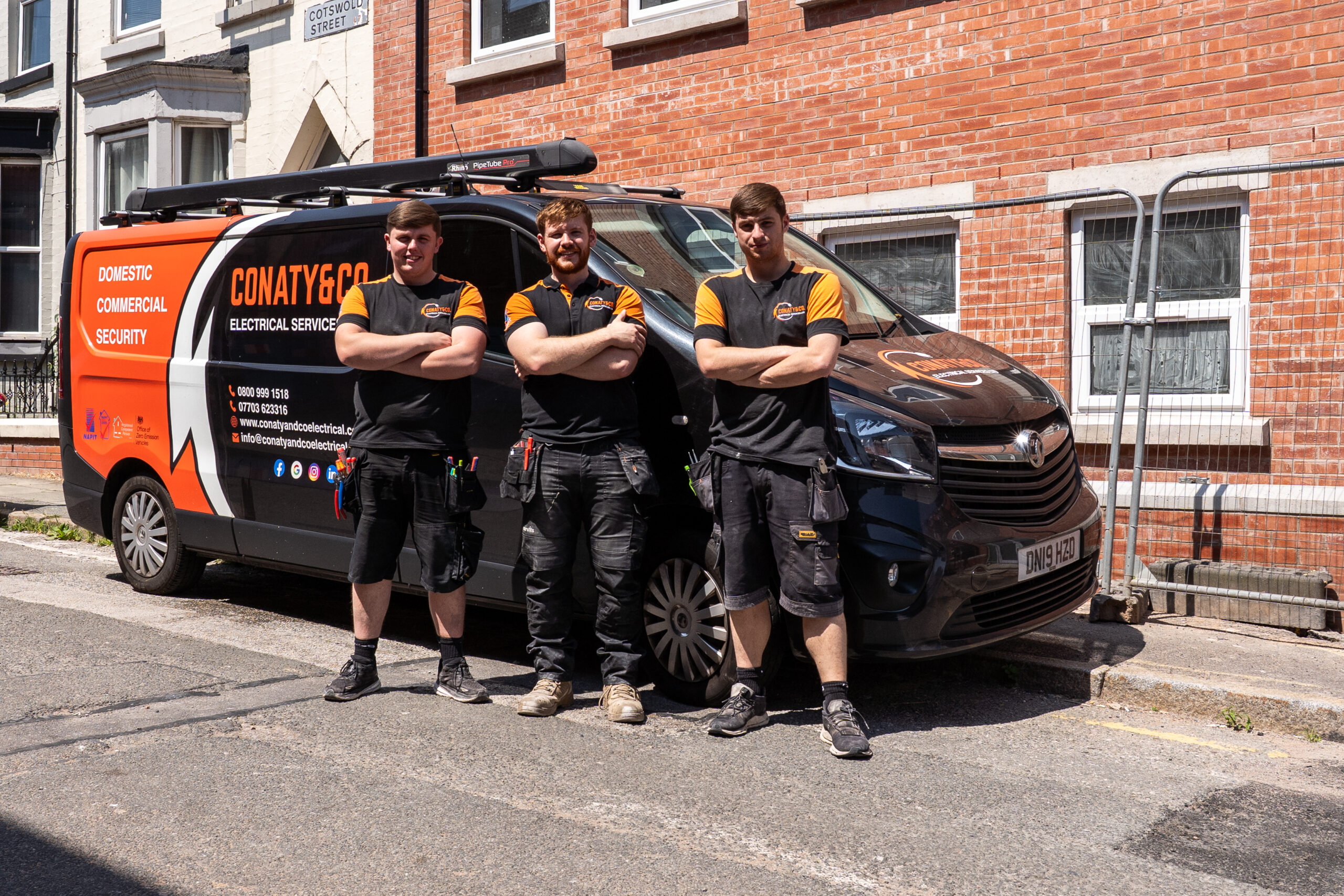 Electrical installation work at Kensington Flats Liverpool by Conaty&Co. Electrical Services