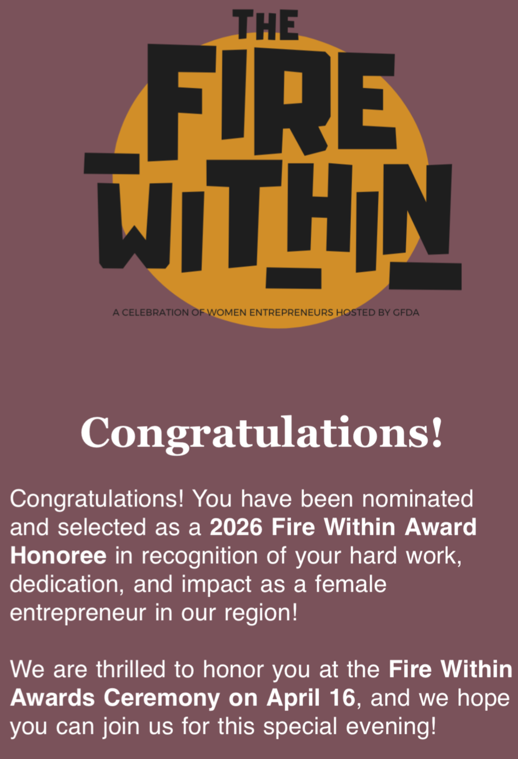 We Got Nominated for Woman Owned Businesses!