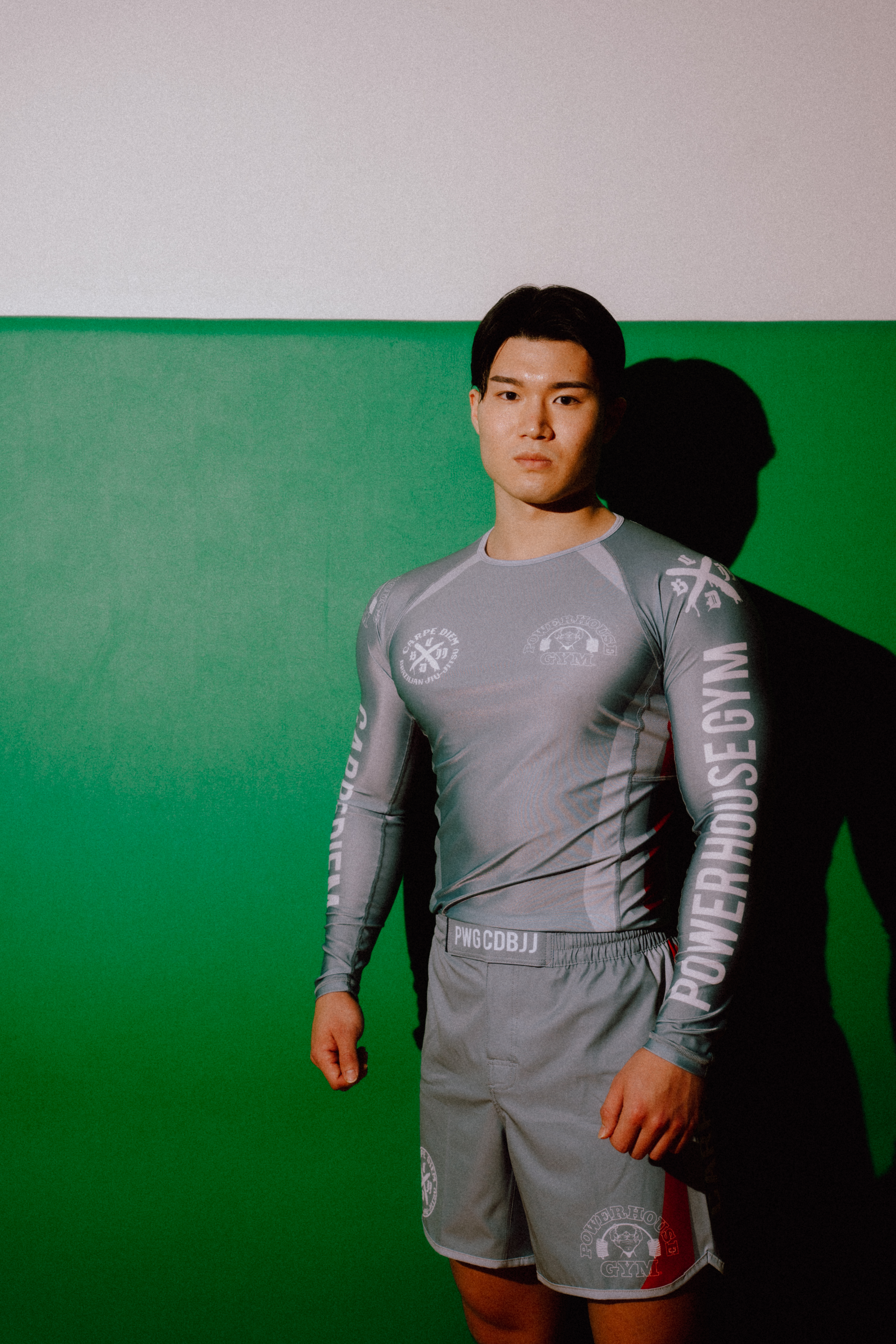 PHG x CDBJJ FIGHT SHORTS GRAY