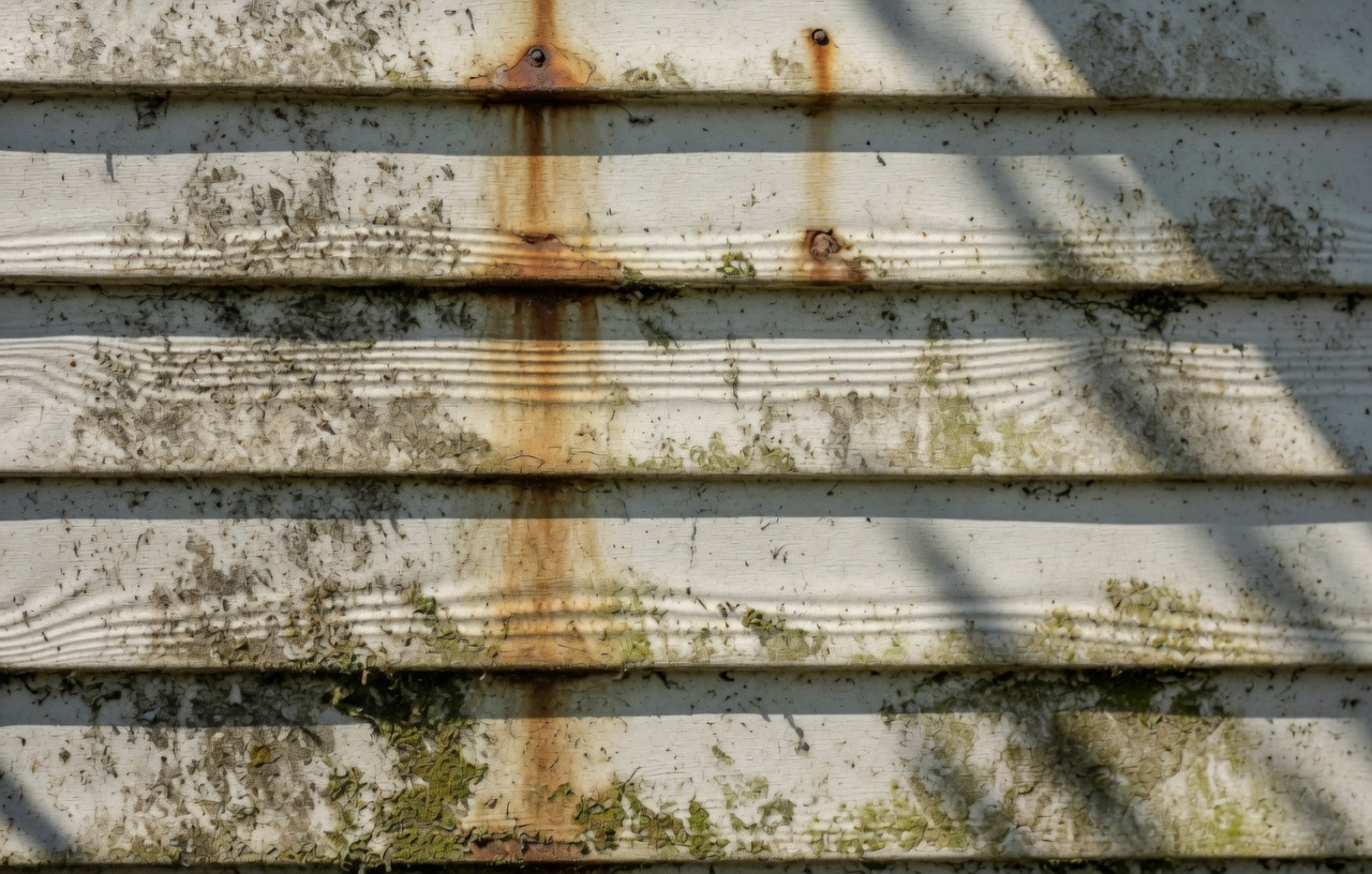 House Siding Restoration before cleaning