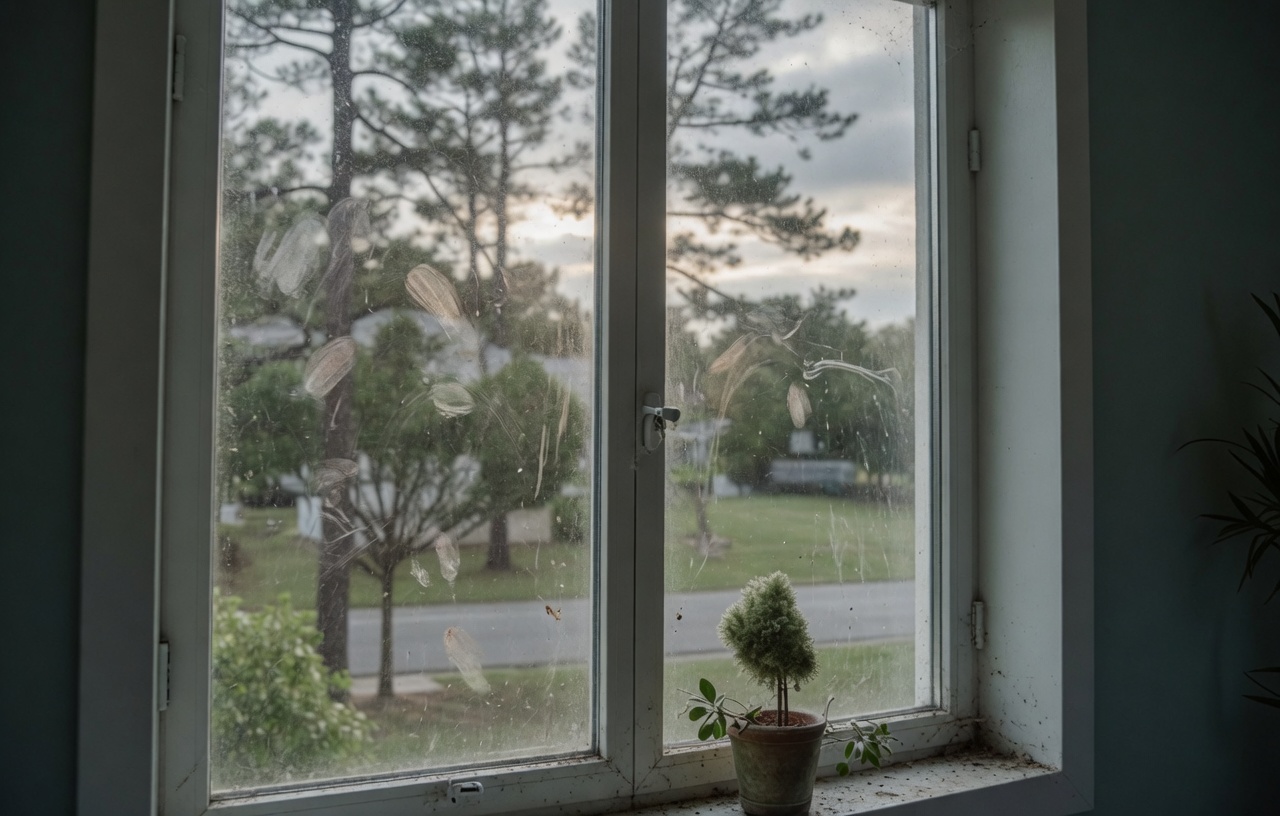 Window Cleaning Results before cleaning