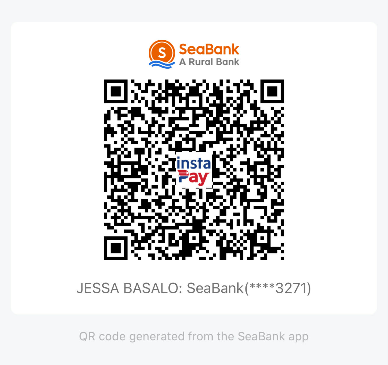 Maribank QR Code for Bank Transfer