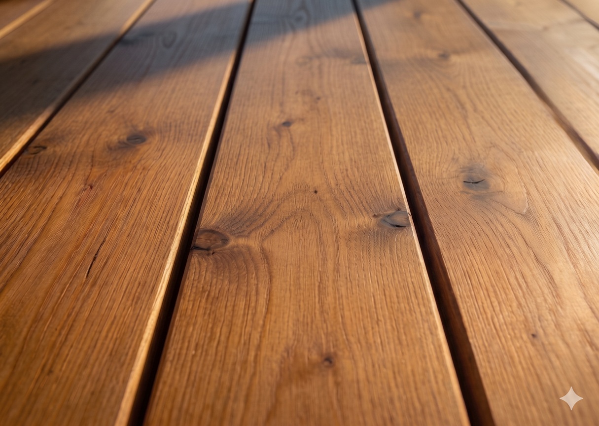 Eiche Terrassendielen – Detailaufnahme
