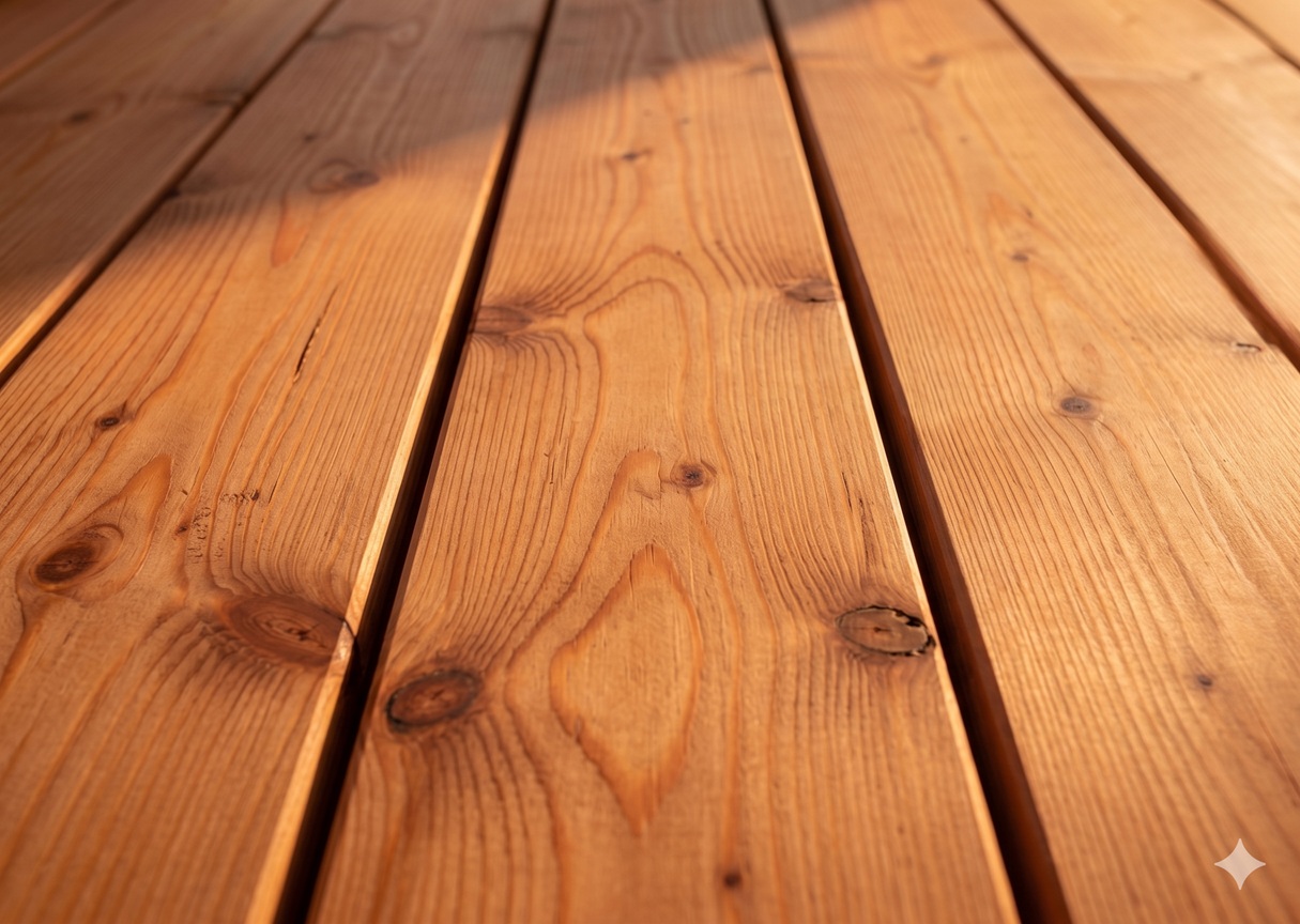 Lärche Terrassendielen – Detailaufnahme