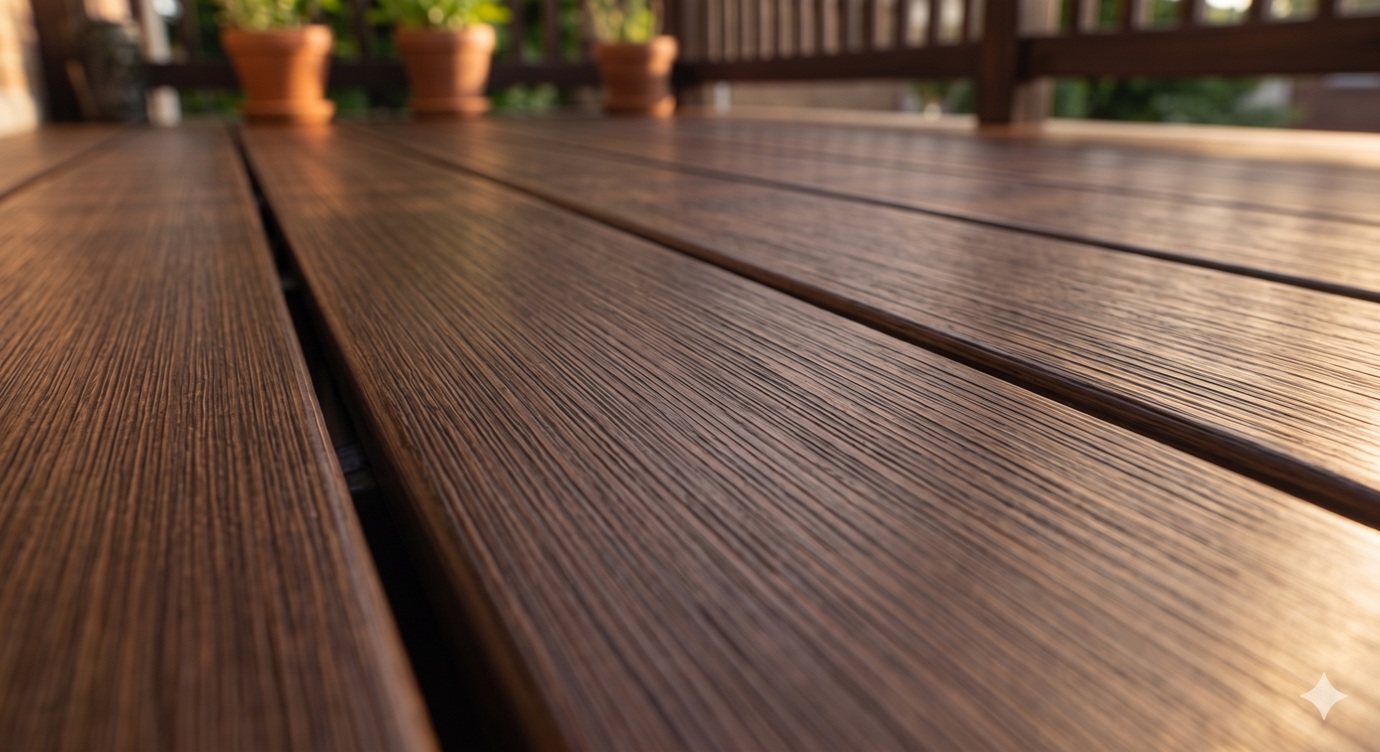 Bambus Terrassendielen – Detailaufnahme