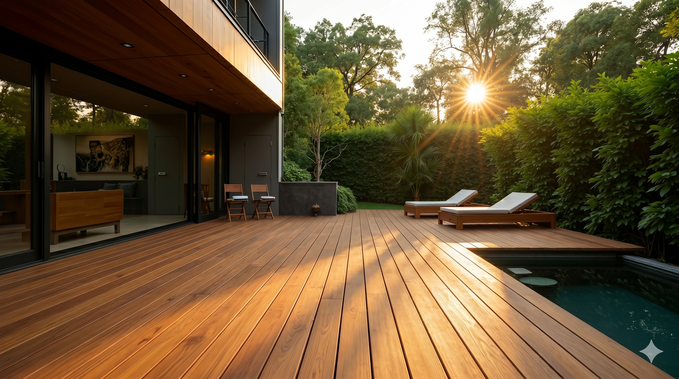 Holzterrasse bauen lassen Heilbronn - Zimmerei LESNIKHAUS Meisterbetrieb