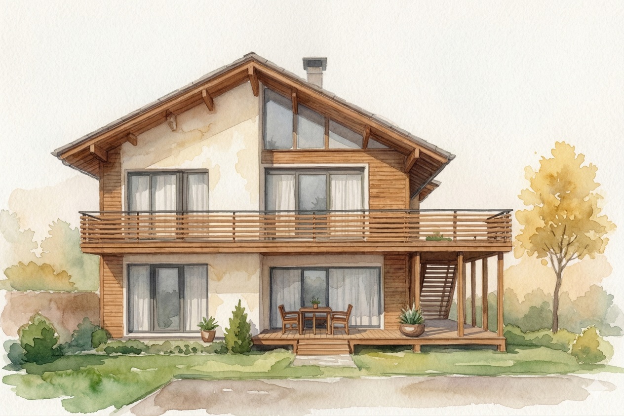 Holzbalkon Eppingen – Zimmerermeister LESNIKHAUS